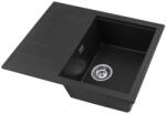Gamma Modern 6550, 1 tálos gránit mosogató 650x500x210 mm rövid lefolyóval, fekete pettyes, GMA-ZLE000090 (GMA-ZLE000090)