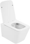 Gamma Mut-302, fali WC csésze Tornado/Rimless 520x355x360 mm + SLIM wc ülőke, fényes fehér, GMA-MUT-302 (GMA-MUT-302)