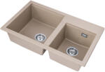 Gamma Modern 8020, 2 rekeszes gránit mosogató 795x495x210 mm, bézs, GMA-KAT00047 (GMA-KAT00047)