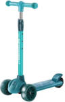 Allmati Trotineta pentru copii cu 3 roti si lumini led - distractie si siguranta in miscare - model 801 verde (28154) Trotineta