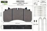 VALEO set placute frana, frana disc VALEO OPTIPACK 882250 (882250)