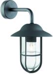Searchlight 3291bk Well Glass Outdoor Wall Bracket, Matt Black, Clear Glass Shade, Searchlight