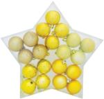 MagicHome MagicHome karácsonyi gömbök, 20 db, arany, mix, 5 cm (ST2170406)