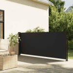 vidaXL fekete kihúzható oldalsó napellenző 140 x 300 cm (VD4004294)