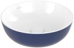 Villeroy & Boch Artis mosdótál 43x43 cm kerek mosdótálak fehér-kék 417943BCS4