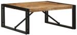 vidaXL tömör nyers mangófa dohányzóasztal 80x80x35 cm (4016670) - pepita