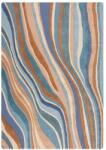 Flair Rugs Covor albastru țesut manual din lână 160x230 cm Abstract Flow - Flair Rugs Covor