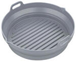 Klausberg Комплект 2 бр. кръгли силиконови форми за Airfryer Klausberg KB 7789, 20х21.3 см, До 230C, Без BPA, Сив (KB 7789)