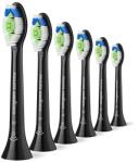 Philips Sonicare W Optimal White HX6066/88 standard fogkefefej 6 db, fekete (HX6066/88)