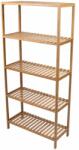 Divero Raft din bambus, 5 rafturi, 60 x 26 x 130 cm (HM30903) Raft