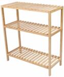 Divero Raft din bambus, 3 polițe, 60 x 26 x 66 cm (HM30901) Raft