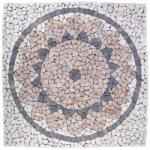 divero Mozaic din marmură, model soare, 90 x 90 cm (HF55590)