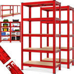 Monzana 2 polcos készlet 180x90x40cm - piros (109720)