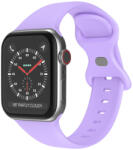 Techsuit - Óraszíj (W031) - Apple Watch 1/2/3/4/5/6/7/8/9/10/SE/SE 2/Ultra/Ultra 2 (42/44/45/46/49mm) - Lila