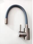 ERMETIQ Inox Álló mosogató csaptelep flexibilis kifolyócsővel - szürke (ER-XY208G) (ER-XY208G)