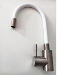 ERMETIQ Inox Álló mosogató csaptelep flexibilis kifolyócsővel - fehér (ER-XY208A) (ER-XY208A)