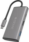 DVICED DV300001 6in1 Type-C HUB - Szürke (DV300001)