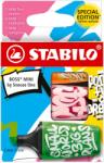 STABILO BOSS MINI by Snooze One 3 db-os (zöld/pink/narancs) szövegkiemelő készlet (07/03-71) (07/03-71)