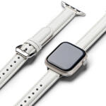 Ringke Curea pentru Apple Watch SE 40mm - Ringke Leather One Padded Slim - White (8809961786747)