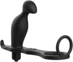 SESSO Vibrator P Spot and Ring Cock Black Vibrator