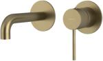 SAPHO ULTRAMIX falbasüllyeszthető csaptelep, 16cm-es kifolyócsővel, matt arany (UT118G) (UT118G)