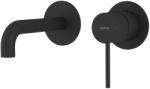 SAPHO ULTRASAN falbasüllyeszthető csaptelep, 16cm-es kifolyócsővel, matt fekete (UT118VB) (UT118VB)