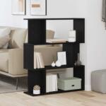 vidaXL fekete tölgy szerelt fa könyvespolc 80x24x96 cm (862394) - vidaxl