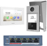 Hikvision DS-KIS604-S-W/Surface + esővédő (CSOMAG-DS-KIS604-S-W-C)