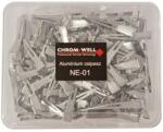 Chrom Well alumínium csipesz, 100 db NE-01 - hajvarazs
