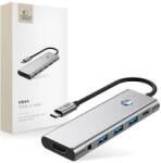 Tech-Protect Hb04 Hub Adapter 9in1 Type-c + Usb2.0 + Usb3.0 + Hdmi 4k 60hz + Sd/tf + Pd100w + Av3.5 Space Grey