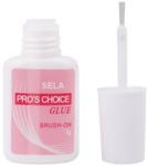 SELA Lipici tips unghii Sela Pro's Choice, cu pensula, transparent, 10 ml