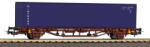 Piko Konténerszállító kocsi, Lgns, INTRANS konténerrel, CD V 27719 H0 1: 87 méretarány (PI27719)