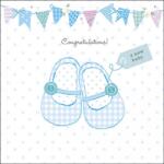 Ambiente Baby shoes blue papírszalvéta 33x33cm, 20db-os