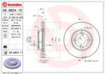 BREMBO Disc frana TOYOTA COROLLA Limuzina (E12J, E12T) (2001 - 2008) BREMBO 09.9824. 11