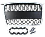 --- None --- Audi Hűtőrács A3 8P RS Style Ezüst Fekete 05-08