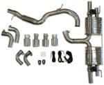 TurboWorks Audi TT / TTS (8J, MK2, 2.0T) Aktív Kipufogó rendszer (CatBack)