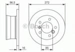 Bosch Disc frana VW LT II bus (2DB, 2DE, 2DK) (1996 - 2006) BOSCH 0 986 479 B33