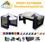 LLTent PROFI EXTREME rendezvénysátor oldalfallal - Ezüst / Fekete (427c)