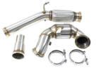 TurboWorks Downpipe (Leömlőcső) Katalizátorral Audi A3 (8V) / TT , VW Golf GTI (VII), Skoda Octavia RS, 2.0TFSI - 76mm / 3