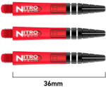 Red Dragon Dart szár Red Dragon Nitrotech műanyag piros, rövid, 36mm