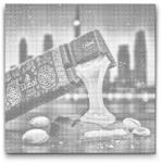  PontPöttyöző - Dubai csokoládé 3 Méret: 50x50cm, Keretezés: Kartonlemezen, Szín: Piros