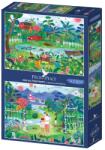 Pieces & Peace - Puzzle 2x500 Oda primăverii - 500 piese Puzzle