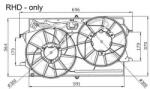 NRF Ventilator, radiator FORD FOCUS Limuzina (DFW) (1999 - 2007) NRF 47033