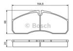 Bosch Set placute frana, frana disc MERCEDES SPRINTER 3-t caroserie (903) (1995 - 2006) BOSCH 0 986 494 266