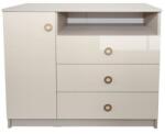 Spectral Mobila Gold comoda cu 1 usa 3 sertare, 100 x 87 x 53 Comoda
