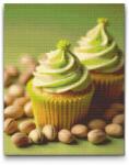  Gyémántszemes kirakó - Dubai csokoládé cupcakes Méret: 40x50cm, Keretezés: Keret nélkül (csak a vászon), Gyémántok: Kerek