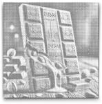  PontPöttyöző - Dubai csokoládé 2 Méret: 50x50cm, Keretezés: Kerek keret, Szín: Kék