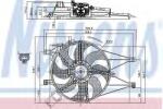 NISSENS Ventilator, radiator FIAT PALIO (178BX) (1996 - 2016) NISSENS 85434