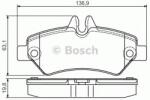 Bosch Set placute frana, frana disc VW CRAFTER 30-50 platou / sasiu (2F) (2006 - 2016) BOSCH 0 986 495 100