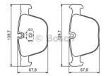 Bosch Set placute frana, frana disc BMW X5 (F15, F85) (2013 - 2016) BOSCH 0 986 494 325